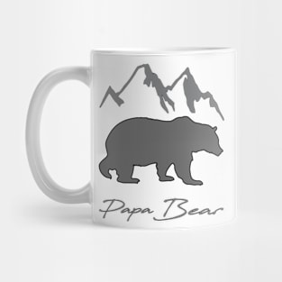 Papa Bear Tshirt, Father Days Gift Mug